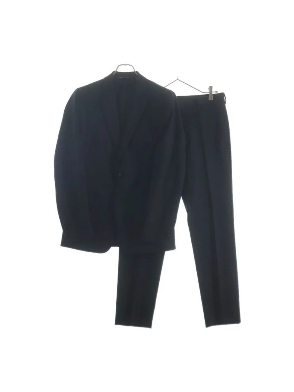 Dior Homme Notch Lapel Single Tailored Jacket Trousers Pants Black Set